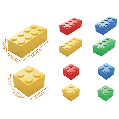 Building Block Storage Box Creative Plastic Storage Box Saving Space Storage Organizers Desktop Office Storage Supplie Kids Gift