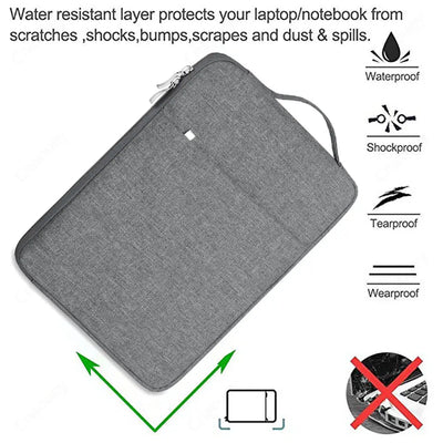Universal Laptop Sleeve Waterproof Zipper Case Protective - Smarsty