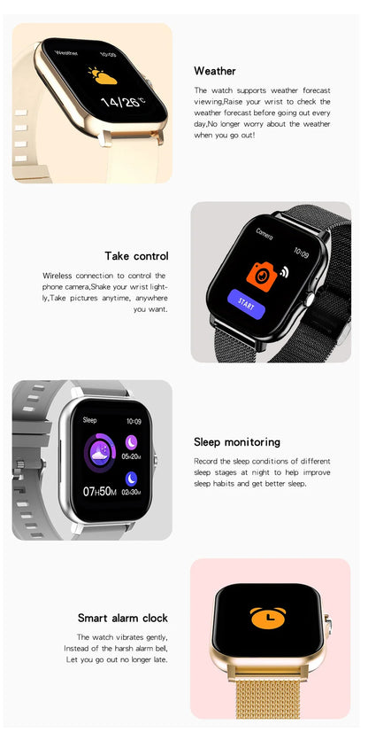 Smartwatch with Bluetooth Call and Health Monitoring - Smarsty