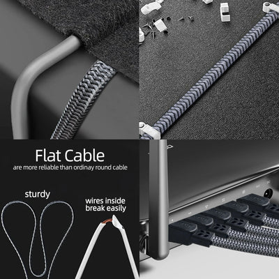 MIZIQIER CAT 8 Flat Network Cable 40Gbps for Gaming - Smarsty
