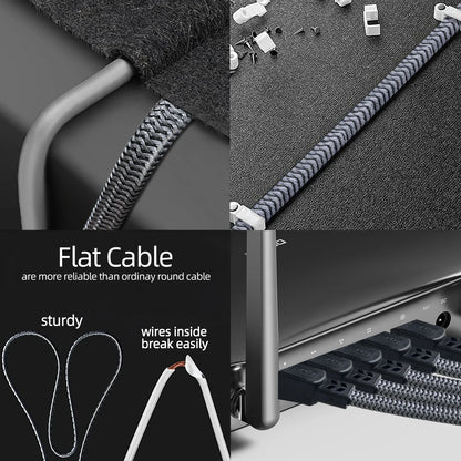 MIZIQIER CAT 8 Flat Network Cable 40Gbps for Gaming - Smarsty