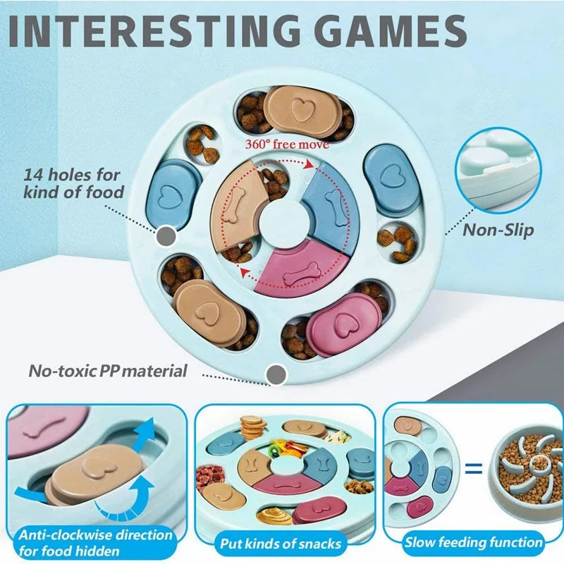 Interactive Dog Food Hiding Bowl for Boredom Relief - Smarsty