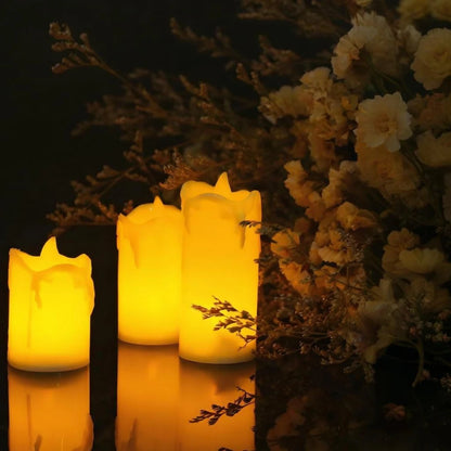 Flameless LED Votive Candles Set 100+Hour Lasting Electric Candles Battery Operated Tealight for Wedding Proposal Romantic Decor