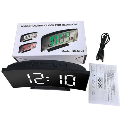 Noiseless Digital Alarm Clock with Large LED Display - Smarsty