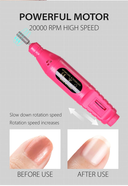 Portable 6 In 1 Electric Nail Drill Kit - Smarsty