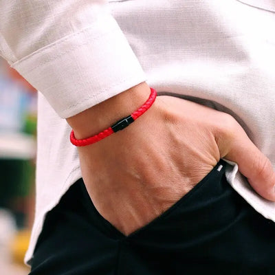 Grade A Keel Rope Bracelet Men Femme Lucky Red Thread Braclet Attract Mirco Magentic Couple Braslet Wealth Prosperity Brazalete - Smarsty