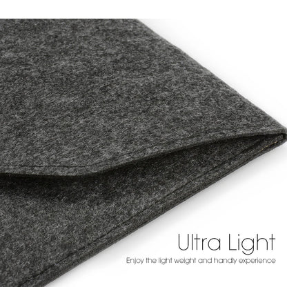 Wool Felt Laptop Sleeve 11 To 15.6 Inch With Mousepad