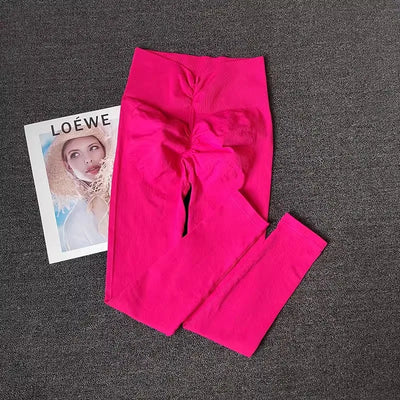 High-end Yoga Pants Women Fitness Leggings High elastic Sports Pants Push UP Tights Running Leggings Breathable Gym Leggings - Smarsty