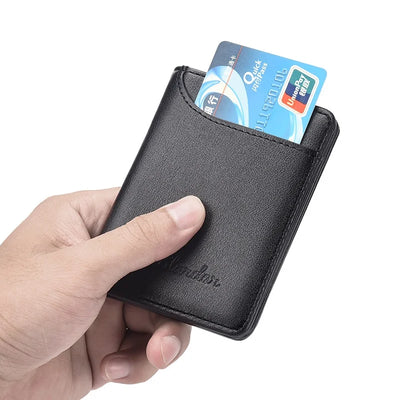 [Crazy Bag] Ultra Thin Men's Wallet Vertical Small Card Holder - Smarsty