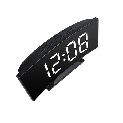 Noiseless Digital Alarm Clock with Large LED Display - Smarsty