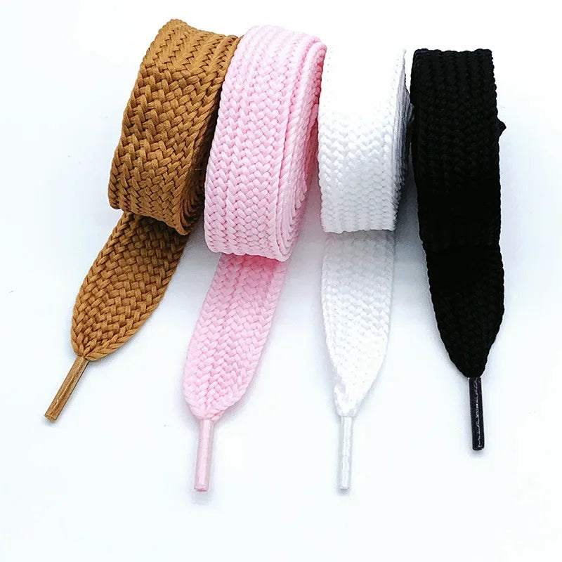 2cm Wider Flat Shoelaces New Casual Sneakers Laces for Shoes Fashion Rope Shoelace 100/120/140/160CM Shoes Accessories 1Pair