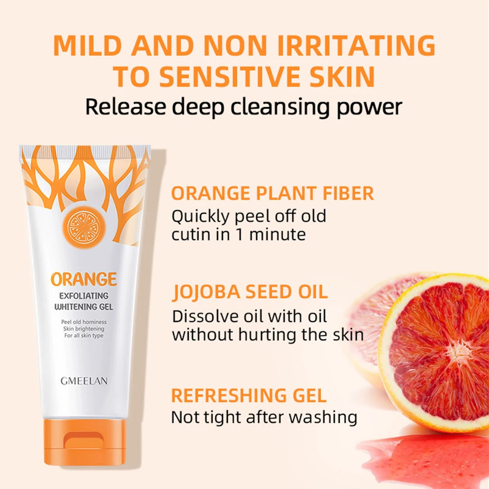 Orange Exfoliating Gel Dead Spot Remover Brighten Peeling 50g Gentle Repair Scrub Whiten Hydrating Moisturizer Korean Skin Care - Smarsty