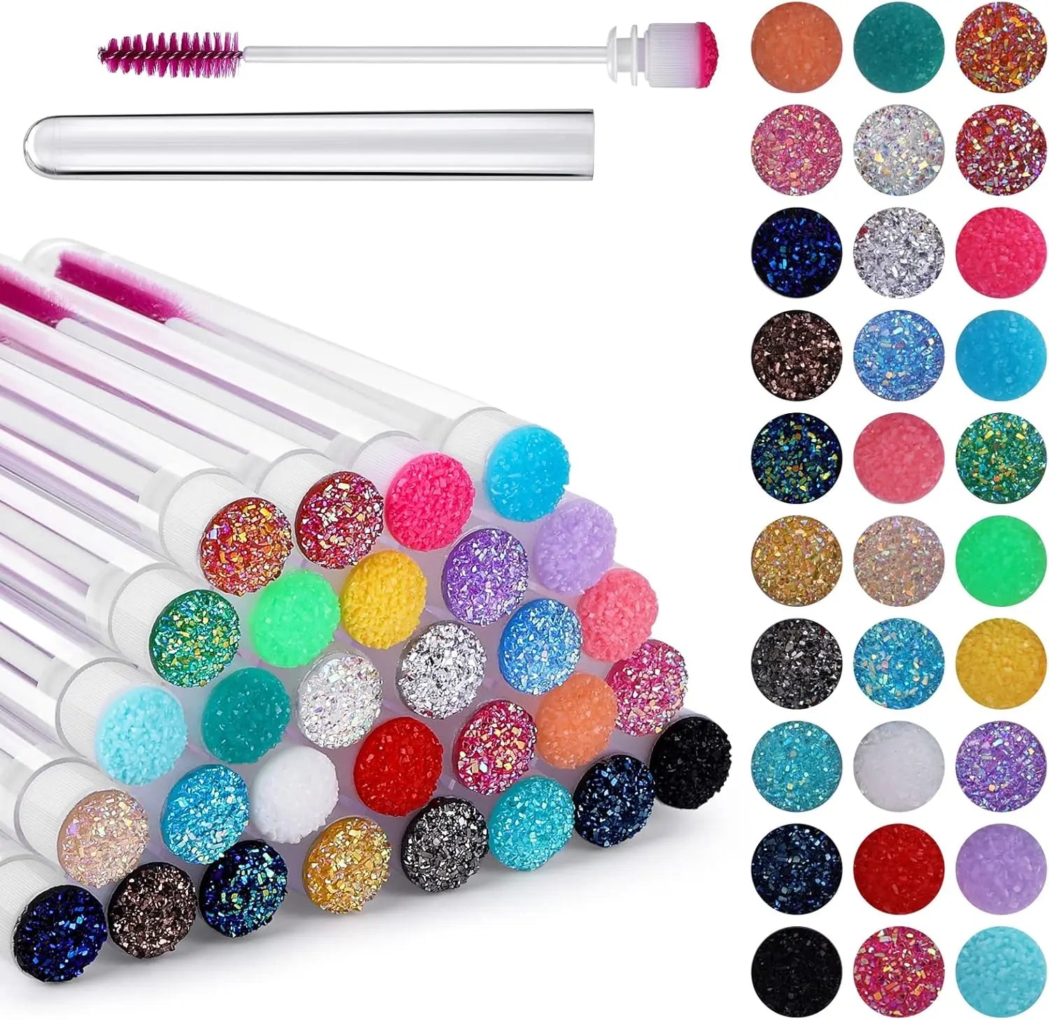 Reusable Eyelash Mascara Wands with Container for Easy Application - Smarsty