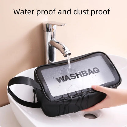 Transparent PVC Cosmetic Bag Waterproof With Large Capacity - Smarsty