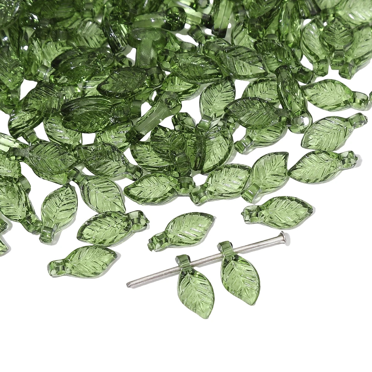 Acrylic Tree Leaf Beads For Handmade DIY Jewelry Set - Smarsty