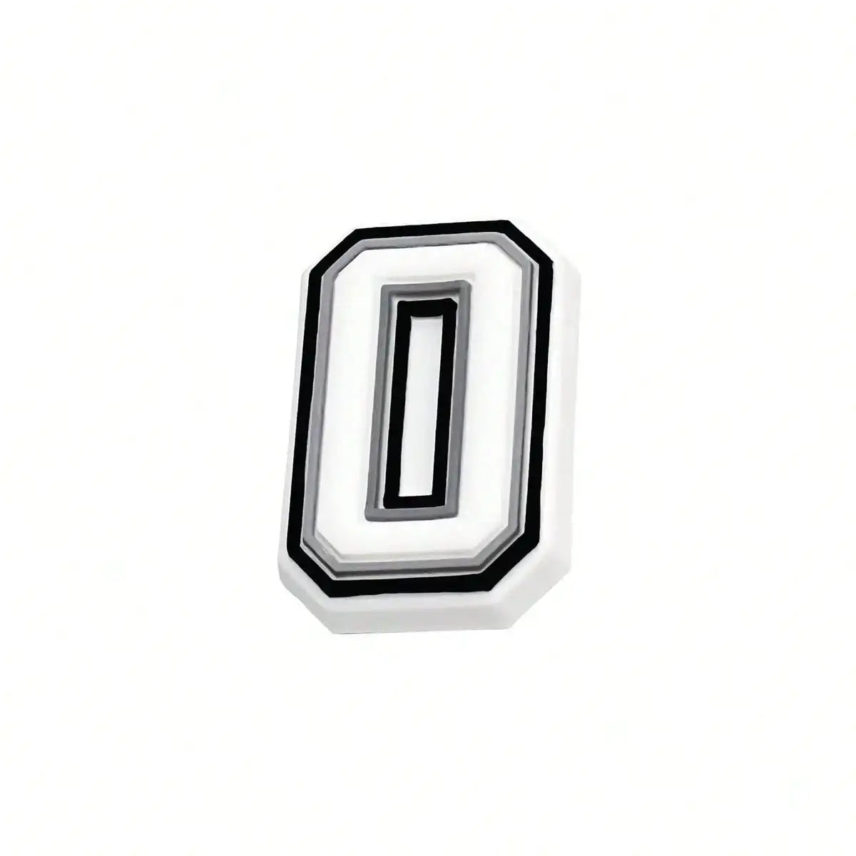 1pc Black White Alphabet Shoe Charm, PVC Shoe Accessory For Crocs, Wristband, Slipper,DIY Accessories Gifts For Holiday Party
