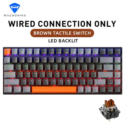 Mechanical Keyboard 75 Percent Layout Hot Swappable Backlit