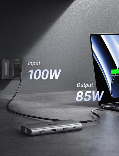 USB C Docking Station HDMI Hub 8K 4K Including RJ45 - Smarsty