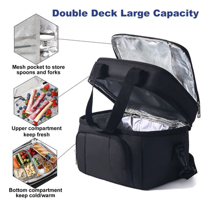 Insulated Lunch Bag With Adjustable Strap And Waterproof - Smarsty