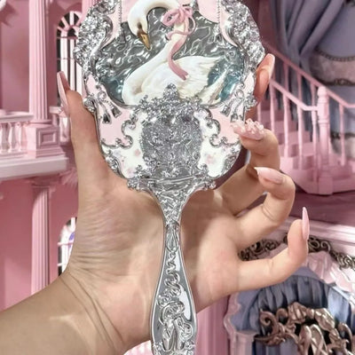 Flower Knows Angel Series Handheld Mirror Stylish and Portable - Smarsty