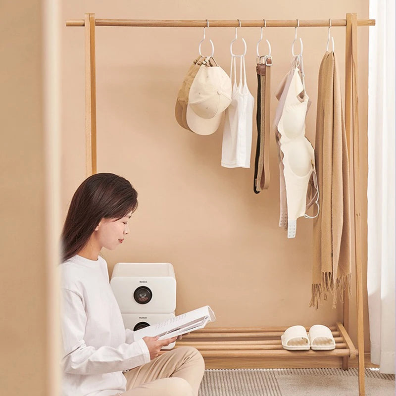 1-5pcs Circle Ring Hat Hanger Non-marking Non-slip Hat Storage Hook Closet Bedroom Saving Space Scarf Towel Tie Hanging Rack by Smarsty