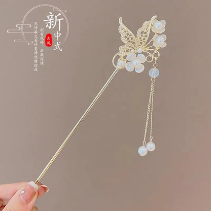 Elegant Flower Tassel Hair Clip for Women - Smarsty