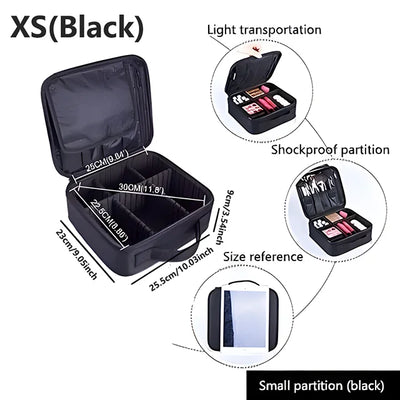 Large Capacity Travel Makeup Case Cosmetic Organizer - Smarsty