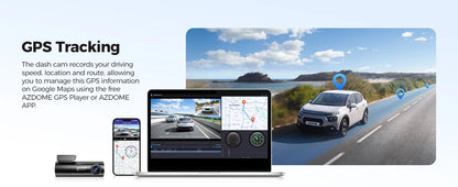 Dual Dash Cam 4K Night Vision With GPS ADAS Parking - Smarsty