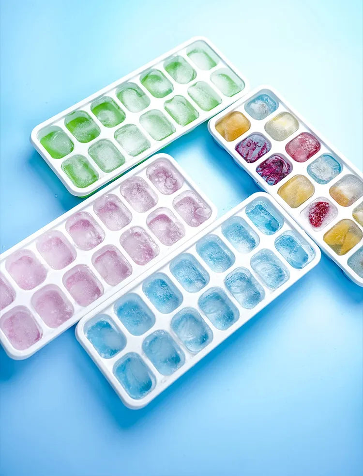 14 Grid Ice Cube Tray Silicone Mold Square Ice Cube Tray Mold Ice Cube Maker Non-toxic Durable Bar Pub Wine Ice Blocks Maker - Smarsty