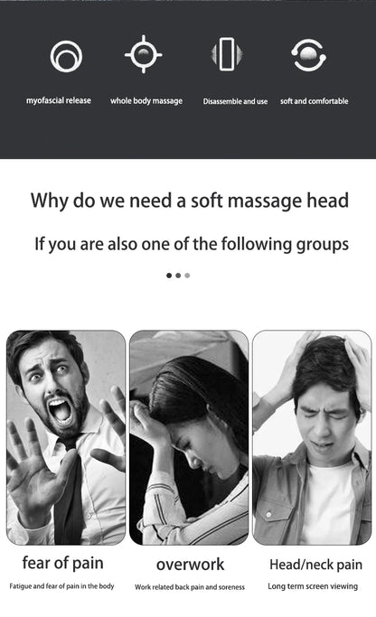 Silicone Massage Gun Head for Deep Tissue Relief - Smarsty