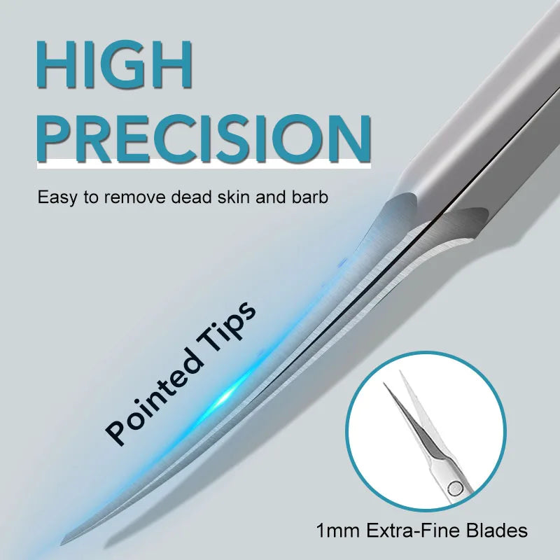 Stainless Steel Cuticle Scissors for Precise Nail Care - Smarsty
