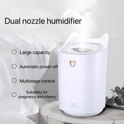 Large Capacity Dual Jet Air Humidifier with Aroma Diffuser - Smarsty