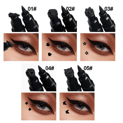 Dragon Ranee Waterproof Double Head Eyeliner for Easy Application - Smarsty