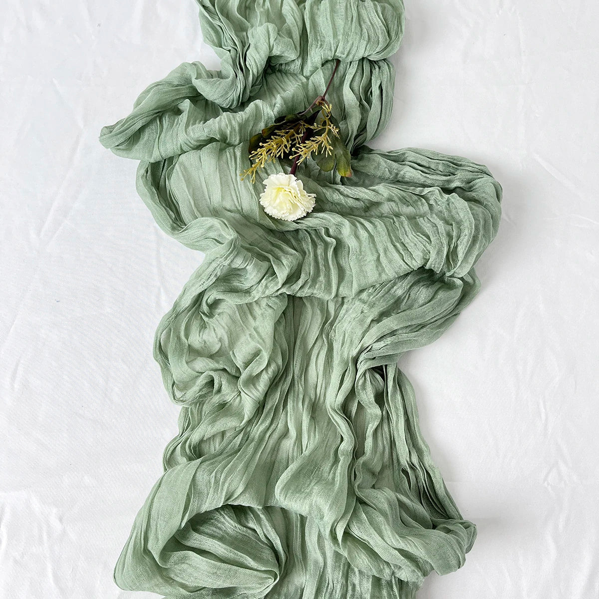 Wrinkle Gauze Table Runner for Elegant Dining Decor - Smarsty