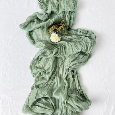 Wrinkle Gauze Table Runner for Elegant Dining Decor - Smarsty