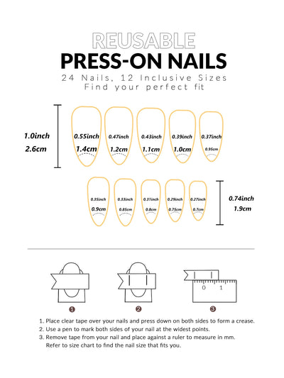 24 Piece Short Square Fake Nails with French Tips - Smarsty