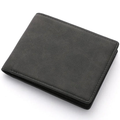 Men's Wallet Leather Billfold Slim Hipster Cowhide Credit Card/ID Holders Inserts Coin Purses Luxury Business Foldable Wallet - Smarsty