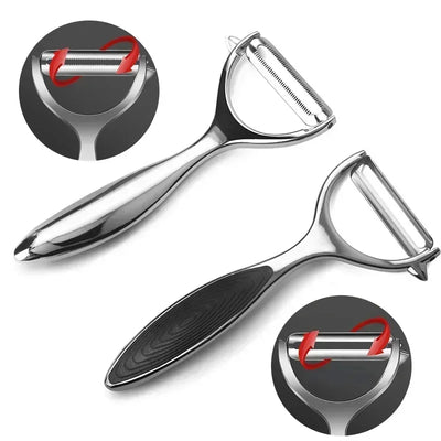 304 Stainless Steel Y-Shaped Potato Apple Peeler Rotatable Fruits Peeler Peeling Tool Kitchen Gadgets Fruit Vegetable Tools by Smarsty