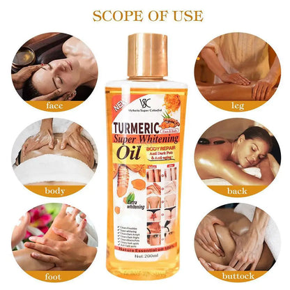 Turmeric Essential Oil Skin Care Massage Oil 200ml - Smarsty