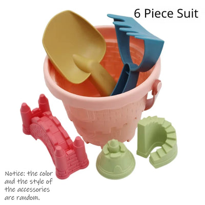 Children's Castle Sand Digging Sets Sand Scoop Summer Toy Beach Toys Sand Box for Kids Outdoor Baby Educational Interactive Gift by Smarsty