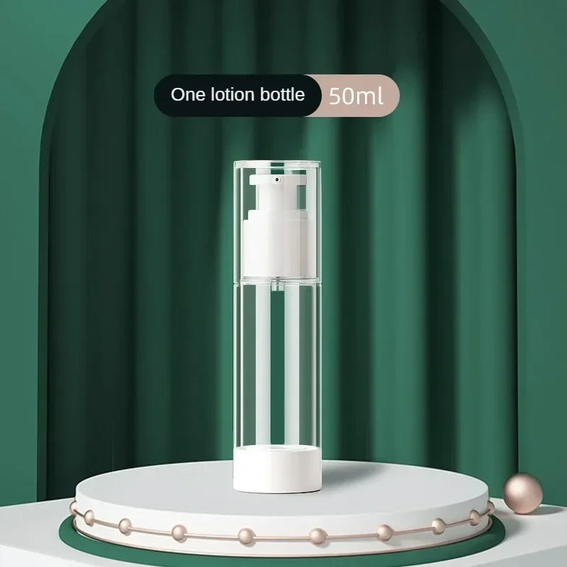 Clear Airless Cosmetic Cream Pump Bottle Travel Size Dispenser - Smarsty