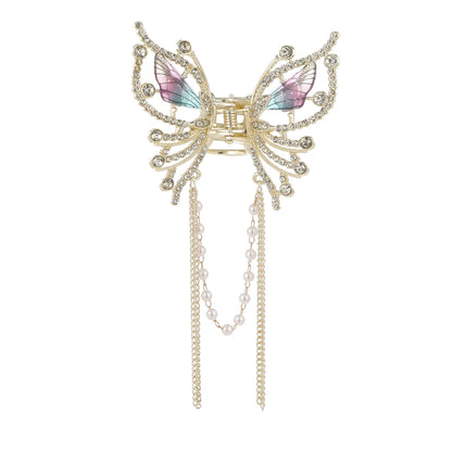 Korean Pearl Butterfly Hair Claw Clip For Women Stylish - Smarsty