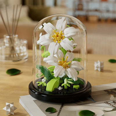 Micro particle building block bouquet handmade gift, children's puzzle toy handmade DIY sunflower desktop decoration ornament - Smarsty