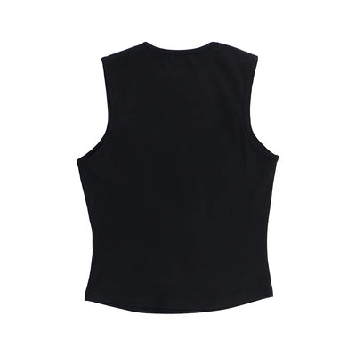 Y2K Women'S Bow Tie-Up Tank Tops Wide Shoulder Straps Bandage Camisole Sexy Low Cut Crop Tops Female Vest Tops - Smarsty