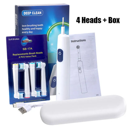 Waterproof Electric Toothbrush with 5 Cleaning Modes - Smarsty
