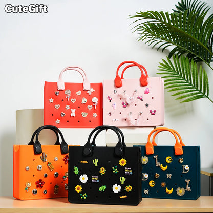 EVA Shoulder Tote Bag Waterproof For Women Beach Storage - Smarsty