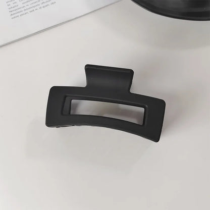Elegant Black Geometric Hair Claw Secure Hold Easy Clip - Smarsty