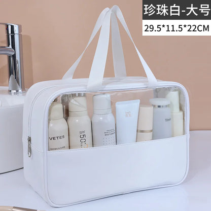 Transparent Travel Cosmetic Bag Large Capacity Waterproof - Smarsty