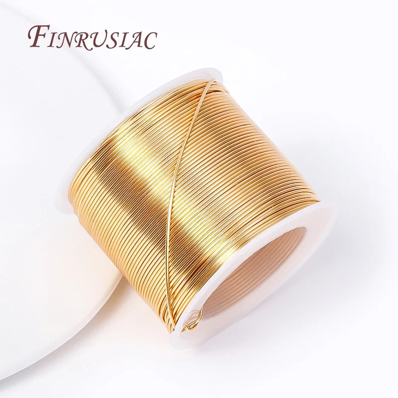 5M 18K Gold Plated Copper Wire For Handmade Jewelry Making - Smarsty