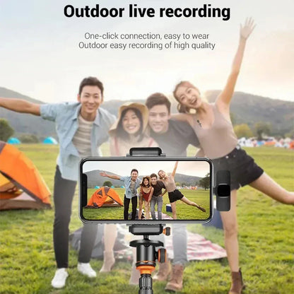 Portable Wireless Lavalier Microphone for Clear Live Streaming - Smarsty